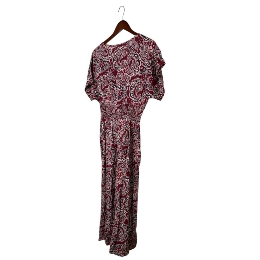 Patrons of Peace 100% Rayon Floral Paisley Wide Leg Jumpsuit NEW - Picture 8 of 10